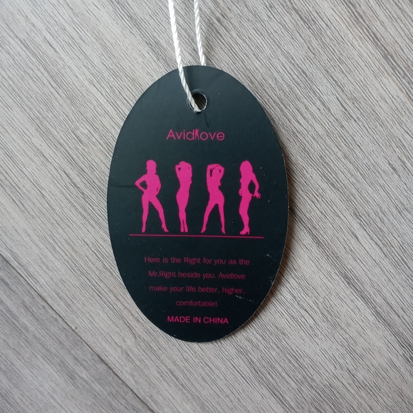 Avid Love Intimate Sleepwear with Lace, Bows, & Garters Sz XL NWT - Picture 4 of 6